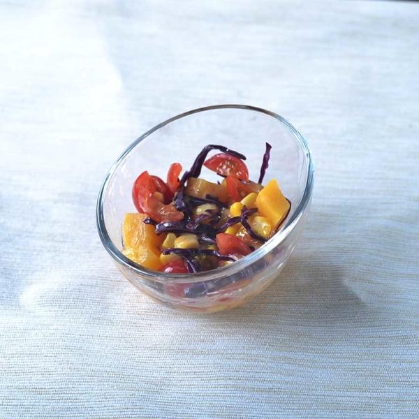 5oz Bowl Shaped Dessert Glasses 2mm Thickness Wall With Oblique Mouth