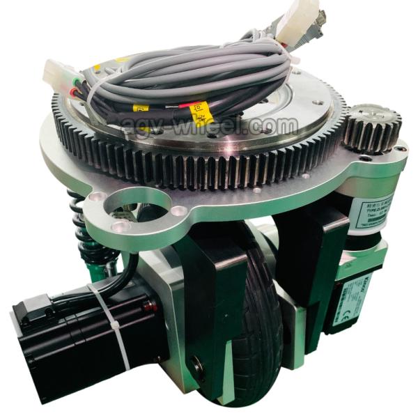 Double Support Damper Structure Motor Robot Drive Wheels 210mm