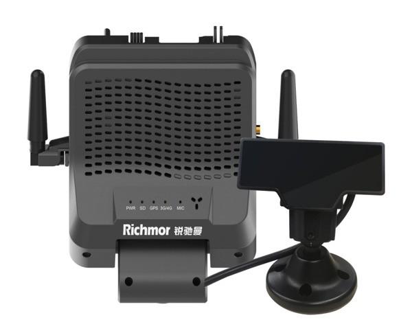 1080p/720p Dual SD Storage Richmor Dashcam com 4G WIFI GPS MDVR ADAS DSM Blackbox