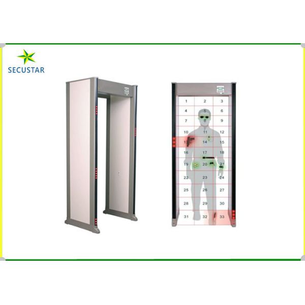Advanced Digital Signal Processing Door Frame Metal Detector PD6500 33 Zone Alarm LCD Display