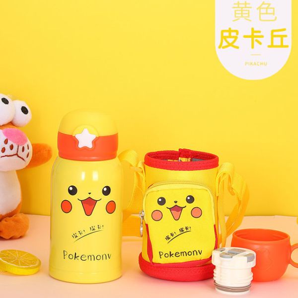 Garrafa de aço inoxidável da garrafa das crianças dobro do vácuo da parede com saco 600ML