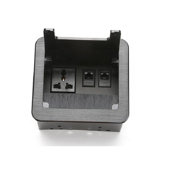 Computer Desk Wire Management Brush Flip Up Table Socket / Mount Socket Outlet