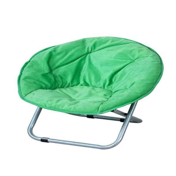 600 X 300D PVC Coated Outdoor Padded Chair Canvas Small Moon Chair Steel Frame