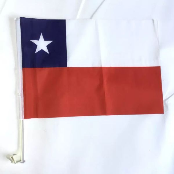 Double Sided Chile State Flag Custom Polyester Car Windown Flags