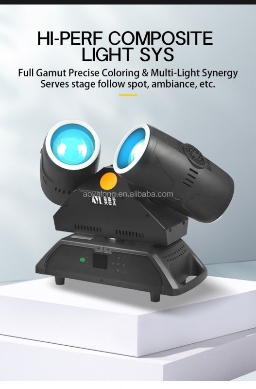 LED Head Lights for Double-Headed Drone 360° Rotating Bar DMX512 Control,Historical Reenactments