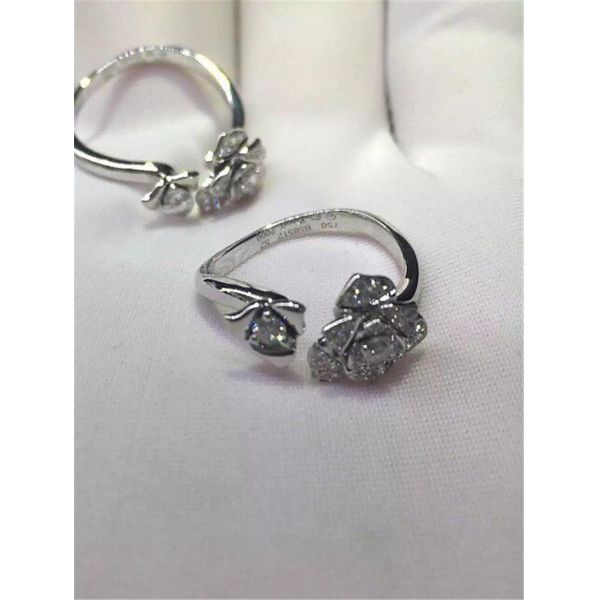 18k gold  white gold yellow gold rose gold diamond ring