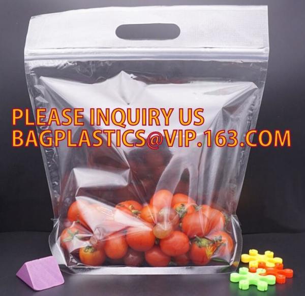 Stand Up Roasted Chicken Packaging Bags With Zip Top hot roast, rotisserie chicken bag, microwaveable bag, slide plastic