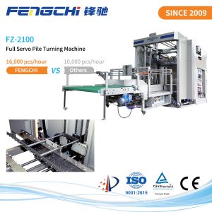 FZ-2100 Máquina automática de torneamento de pilhas de papel de várias camadas para laminador de flauta