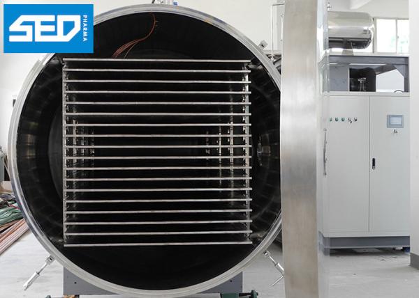500Kgs Per Batch Large Capacity Industrial Freeze Dry Machine Horizontal Cylinder Type CE Approved