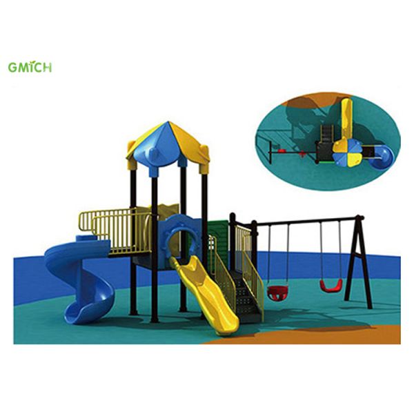 Eco Friendly Child'S Play Swing Sets For Outdoor Garden Games Safety Design