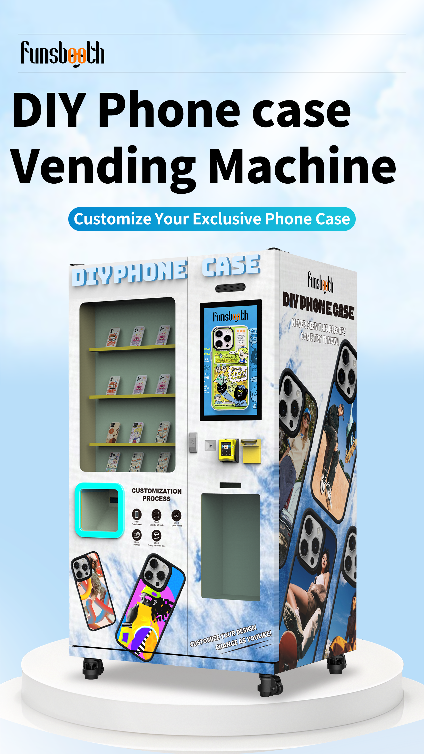 LKS Self Service Phone Case Printing Vending Machine