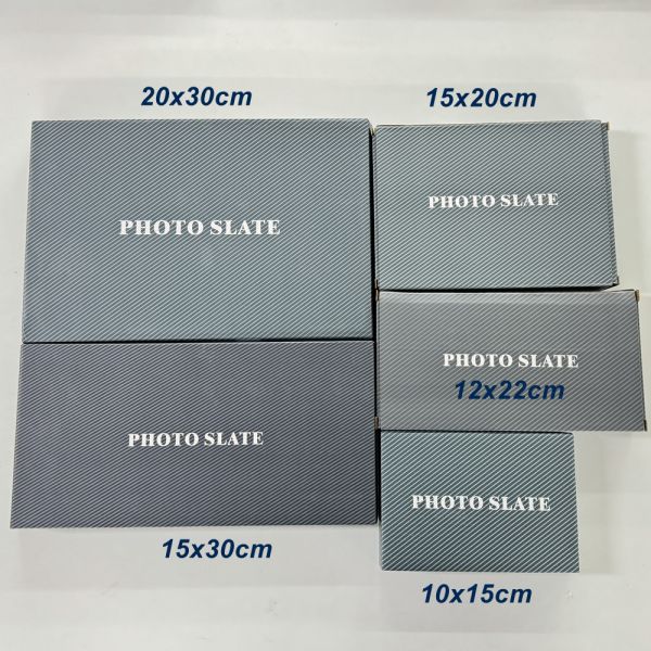 In Stock, Rectangle 12x22cm Sublimation Rock Slate Custom Printing and Personalized Gifts, Glossy&Matte Finish Available