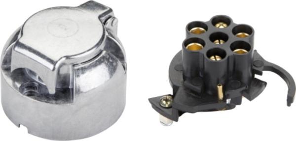 12v N Type 7 Pole Trailer Plug Socket European Type With Foglight