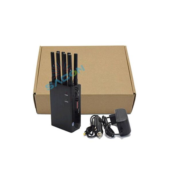 8 Bands Portable Mobile Phone Jammer with 20m Range and Adjustable Bands for GPS WiFi Blocking