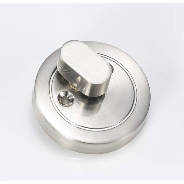 Zinc Body Brass Cylinder Circle Deadbolt Lock Satin Nickel