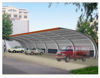 Steel Structure Car Shed Erdurable Architecture Provide Security For Vehicles