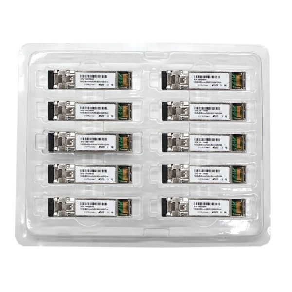 10G SFP+は光学トランシーバー モジュール繊維LC 300mのSRの二倍になります