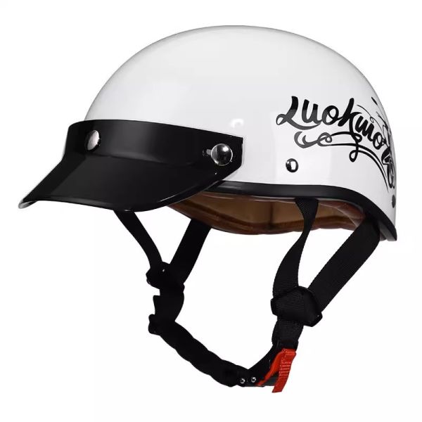 Classic Half Face Helmet for Motorcycle Custom 3C Approved Motorbike Accessories