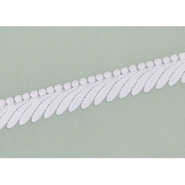 Вышитые отделки шнурка Венеции гипюра, органическая утеска шнурка хлопка для Чемисес