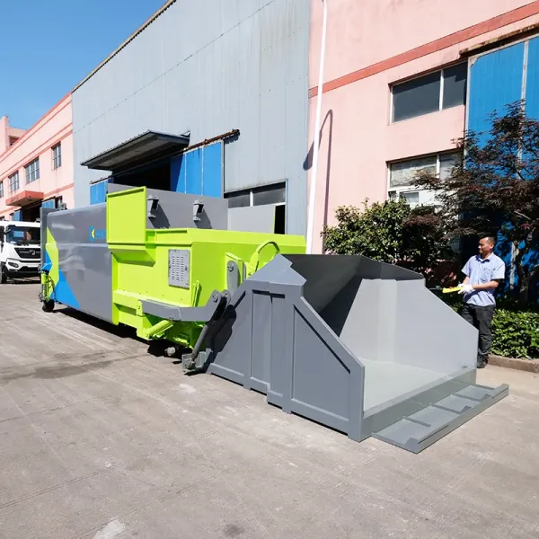 3.5T Capacity Electric Powered Mobile Garbage Compactor Truck CE Certified Waste Compaction Vehicle