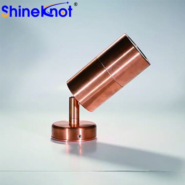 Custom Made 100% Pure Copper Material 360 Degree Rotatable Red Copper LED Wall Lamp