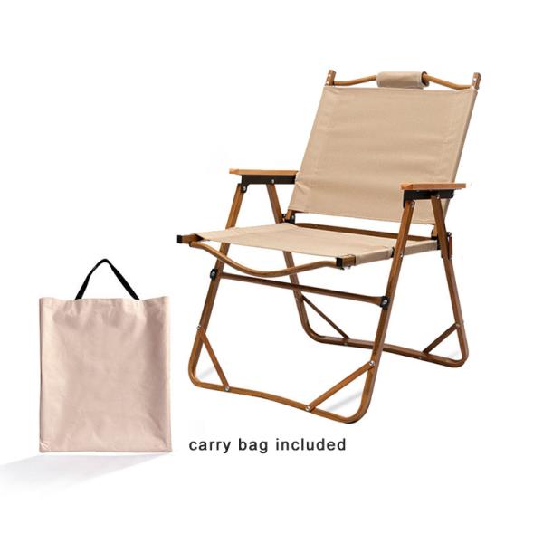 Waterproof Aluminum Camping Chair 2.7kg 600D Oxford Fabric