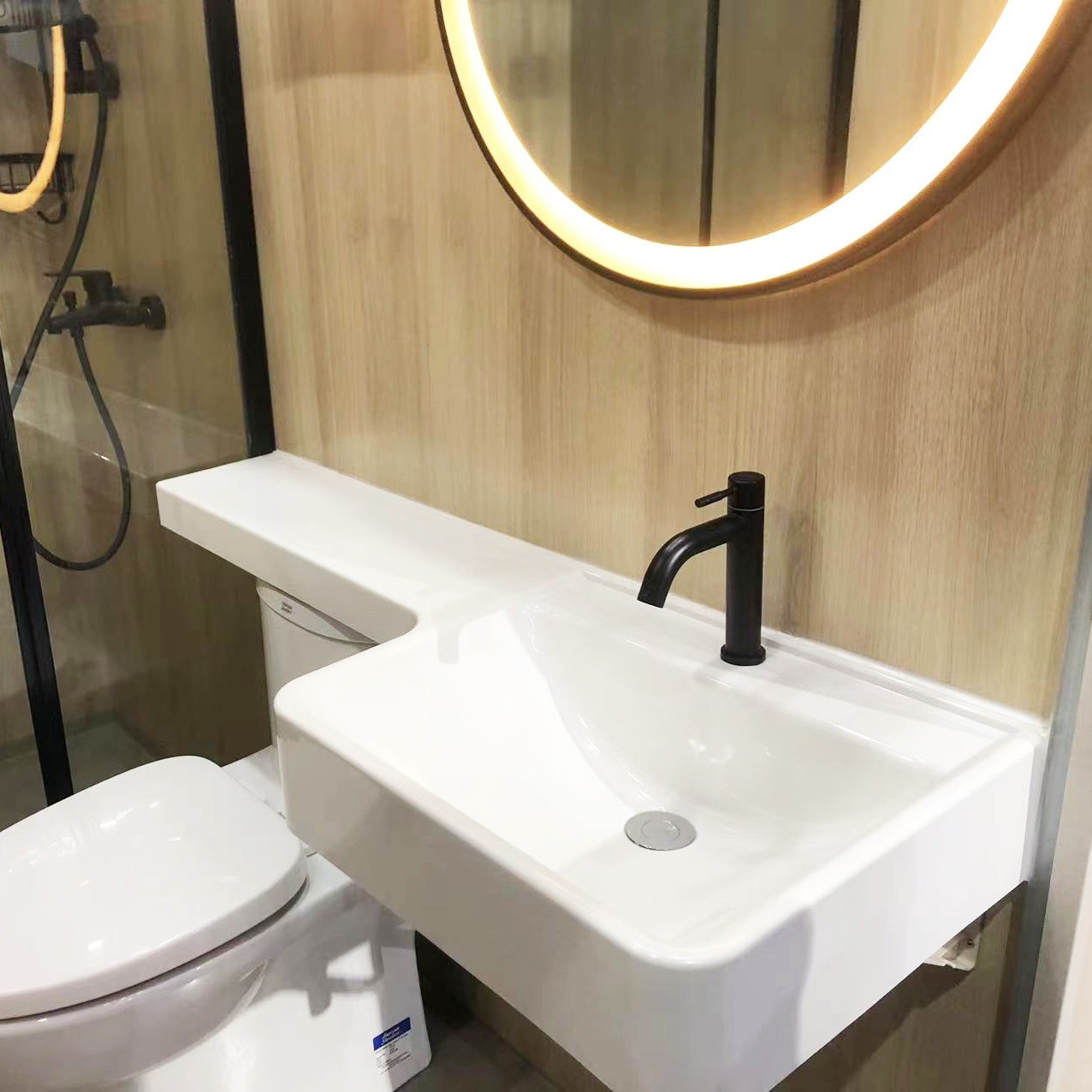 Waterproof SMC Basin Anti Corrosion Bathroom Hand Wash Basin Fiberglass Composite