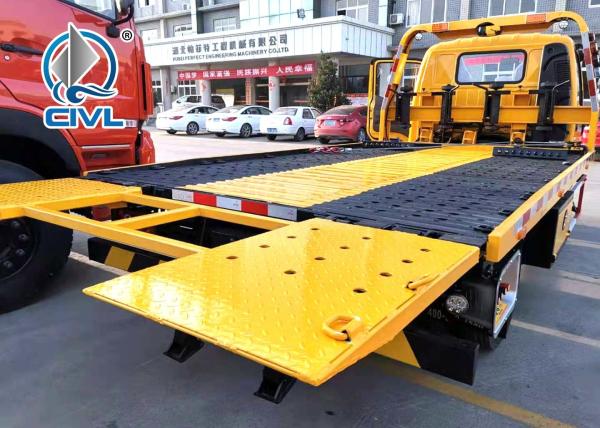 4x2 6TIRES EuroII 3-5tons Light Duty Wrecker Tow Truck For Broke Car Drag & Transfer With Cummims Engine