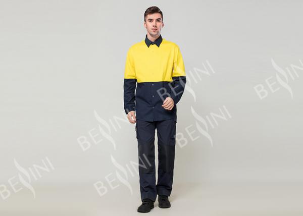 Double Stitching Safety Work Clothes High Visable Orange Jacket Bib Pants Suit