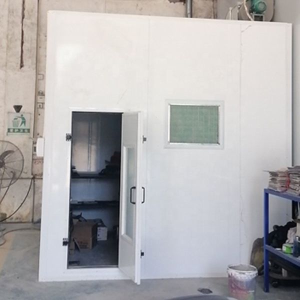 220V 1 Phrase Metal Car Paint Room 3.05m Height With 8 Pcs Lighting System