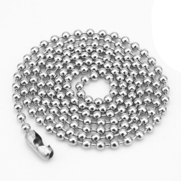 Stainless Steel Ball Chain Necklace Silver/Gold 2.0mm Wide 16/18/20/22/24/2630