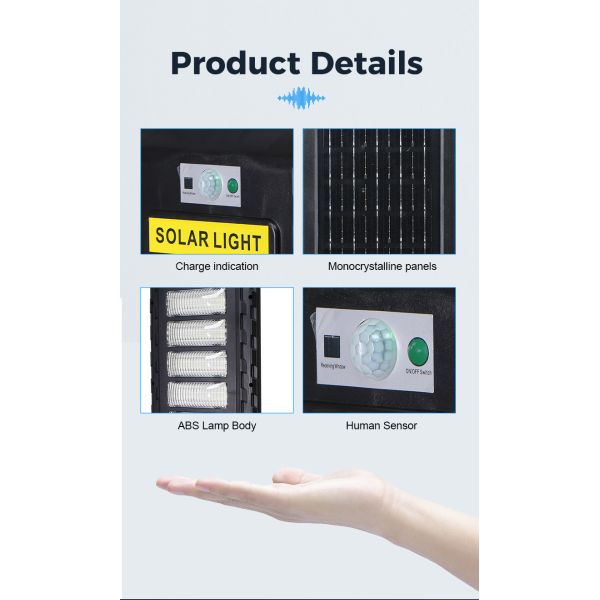 Высокий лумен Долгое рабочее время На улице 50 Вт 100 Вт 150 Вт 200 Вт 250 Вт 300 Вт Полярный светодиод солнечного уличного света батарея