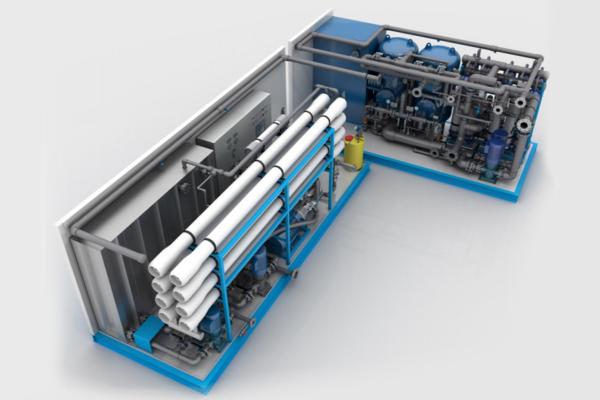 Skid Design 99% Seawater Desalination RO System With Intelligent Control System