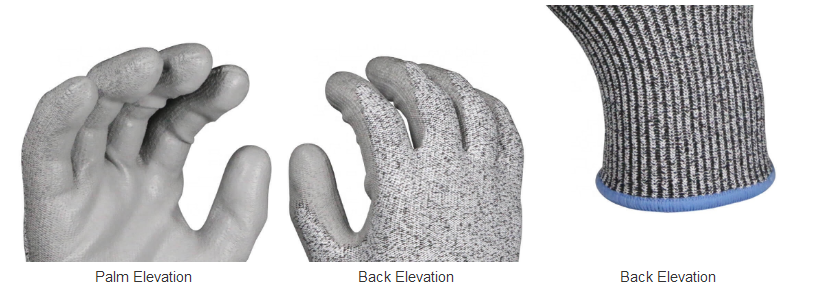 PU покрыл перчатки Spearfishing предохранения от безопасности работы уровня 5 Отрезк-защиты конструкции Анти--отрезка анти- отрезанные