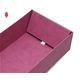 Pink Folding Cardboard Rectangular Gift Box  With Flap Lid