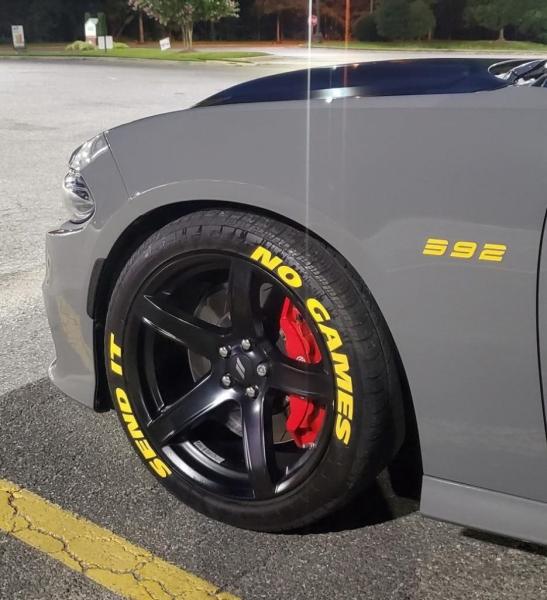 20x10.5 Gloss Black Dodge Hellcat HC2 Replica Wheels SRT OE 20 Inch Rims 5x115