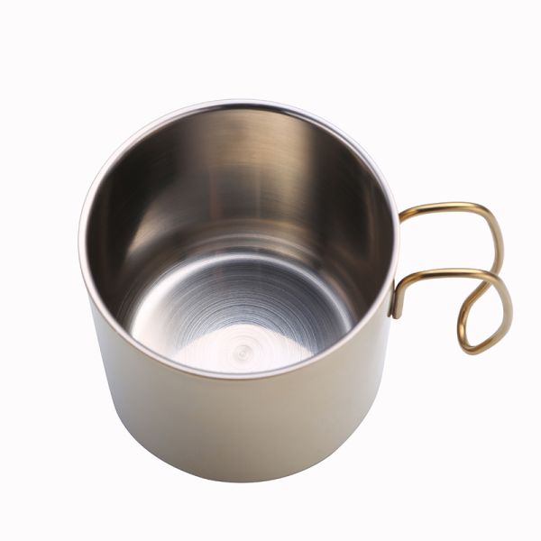 Beautful  Gold Stainless Steel Travel Mug With Lid  Customized Logo