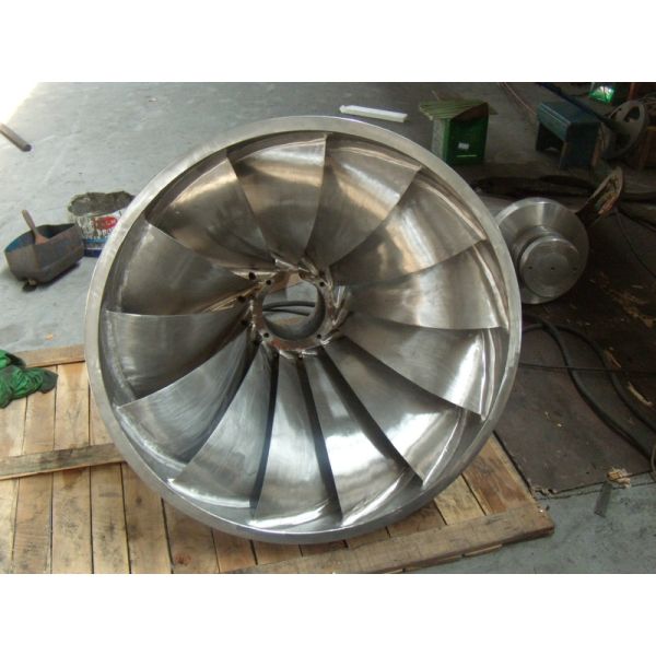 Stainless Steel 0Cr13Ni4Mo Francis Turbine Runner Water Head 20m-300m Hydropower Component