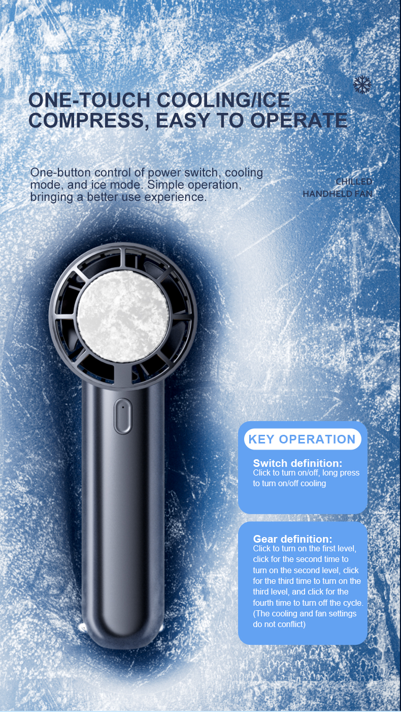 Factory Wholesale 2000mAh New Arrivals Custom LOGO USB Rechargeable Pocket Fan Portable Fan for Outdoor Mini Handheld Fan