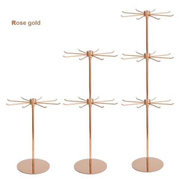 Stainless Steel 360 Rotating Metal Stand Necklaces  Jewelry Display Stands