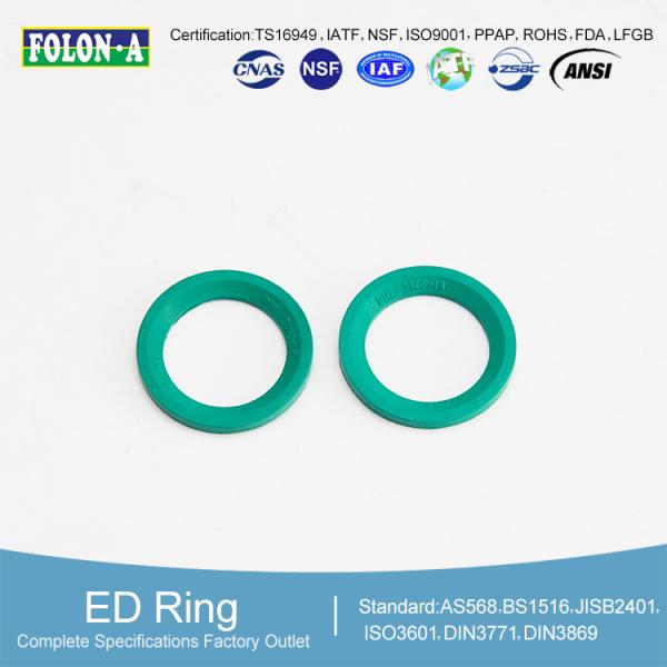ISO 3601-1 Anillos de sellado de perfil resistente al desgaste para sistemas hidráulicos de 400 bar