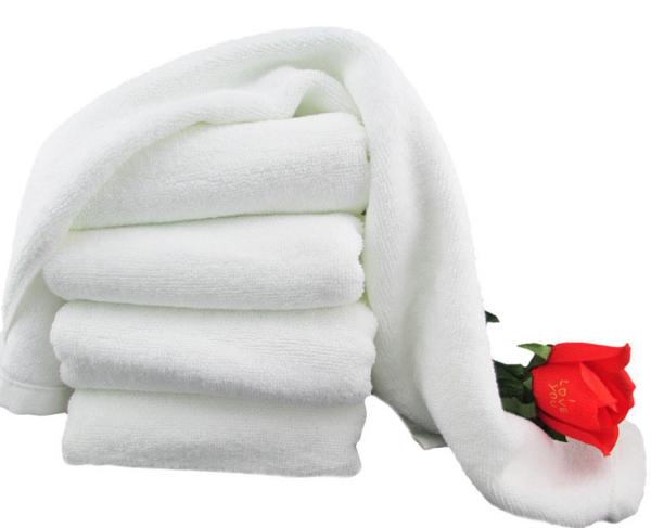 70*140cm(27''*55'') pure white plain dyed custom China 5 star hotel Topgrade 100% cotton h