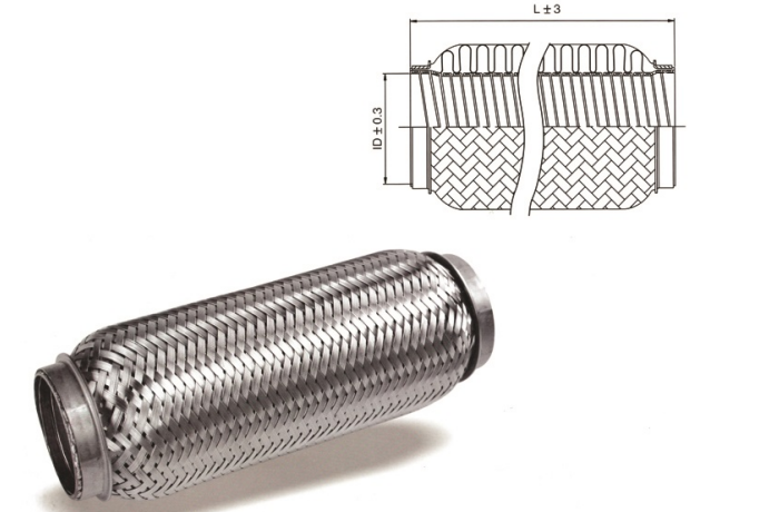 Durable Auto Spare Parts Stainless Steel 4 Inch Flexible Exhaust Tubing