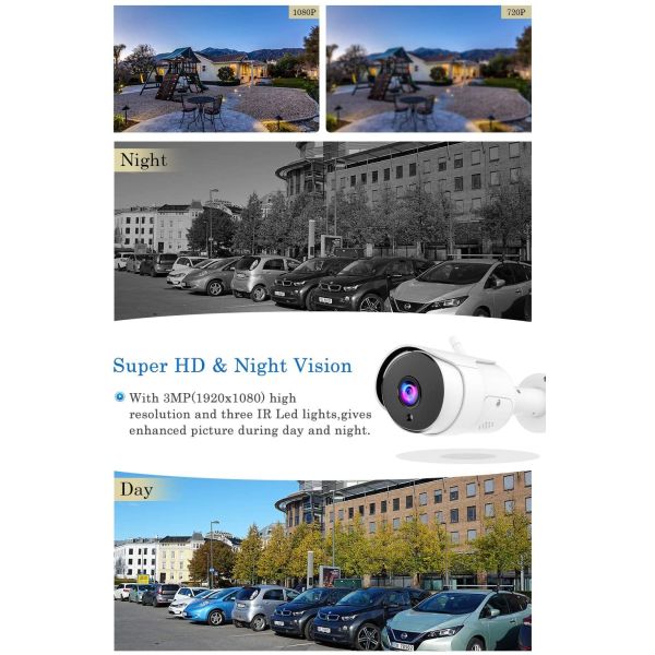 поддержки Alexa & IFTTT камеры IP WiFi умной камеры слежения 1080P HD беспроводные