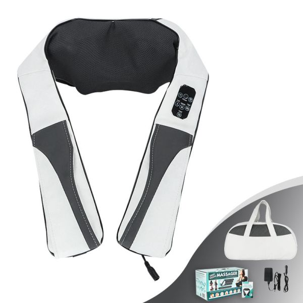 Kneading Electric Shiatsu Shoulder Back Massager for Neck and Cervical Massage Pillow