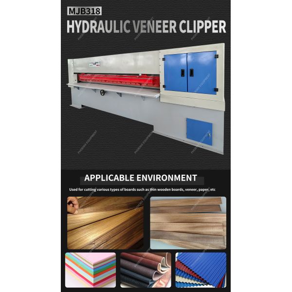Panels Wood Cutting Machine Max.cuttinglength 3180mm MJB318 Hydraulic Veneer Clipper