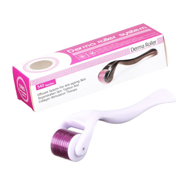 Hands Target Area Derma Roller Derma Rolling System with 540 Microneedle Titanium