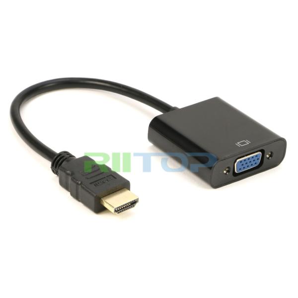 HDMI To VGA Converter Adapter Cable HD 1080P 1080P HDMI Male to VGA Female Video for PC DV