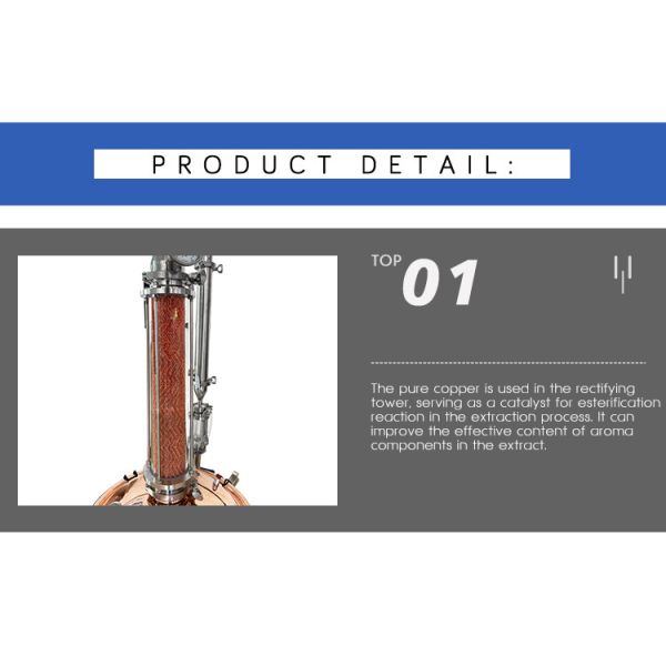 Нержавеющая сталь 25L пара вакуума выгонки экстрактора эфирного масла