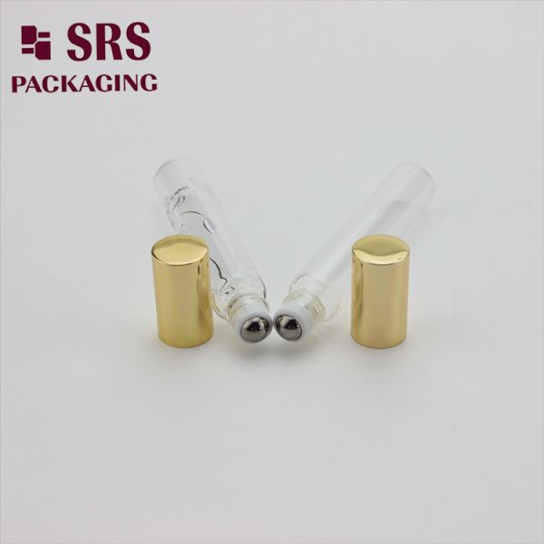 BLP-8ML roller ball glass pefume empty bottle with aluminum cap
